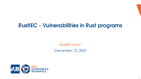 Vulnerabilities slides